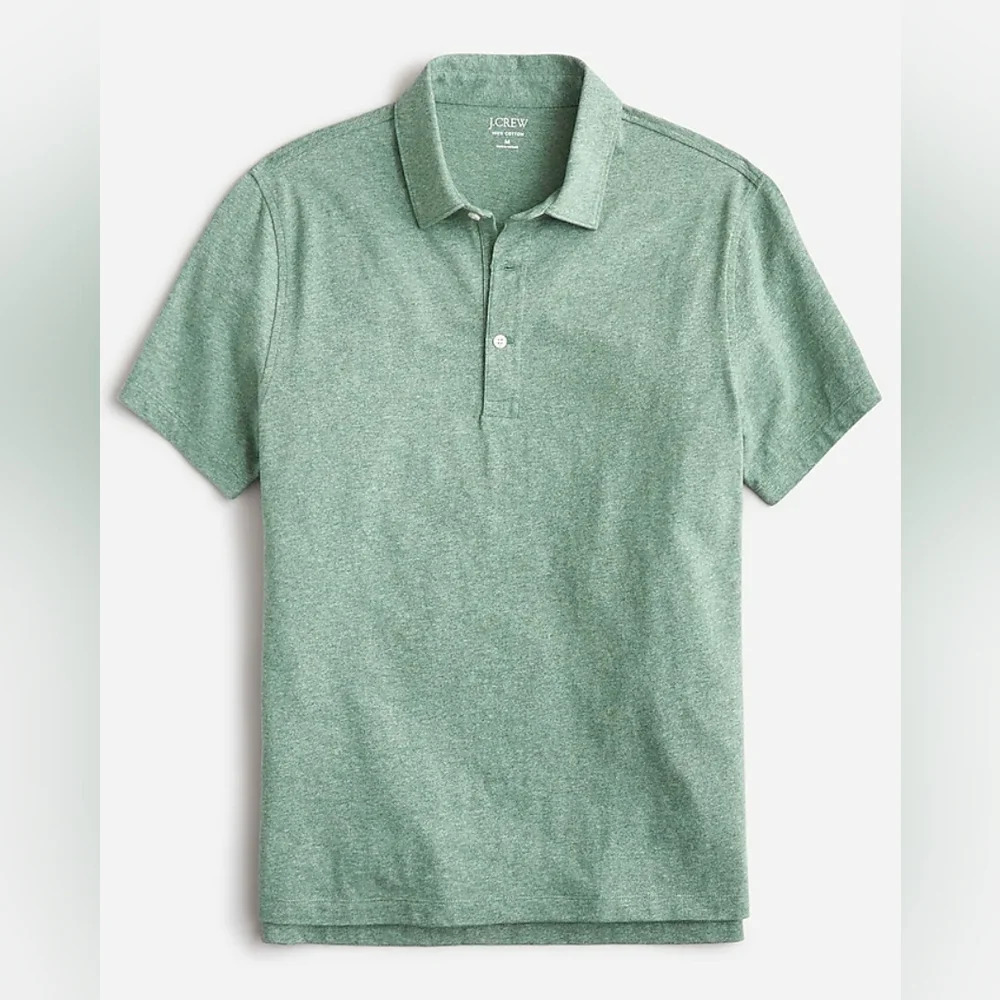 J Crew [XXL] Garment-dyed slub cotton polo shirt